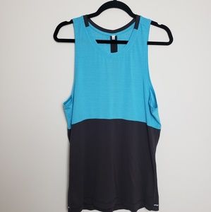 Lululemon Men's Blue/Black Tank Top Shirt Tee